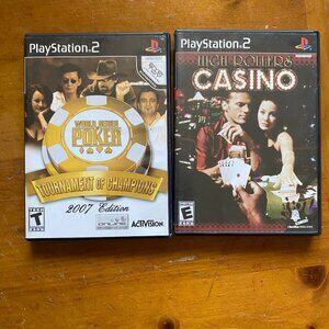 High Roller Casino & World Series of POKER Tournament of Champions Ps2 Games
